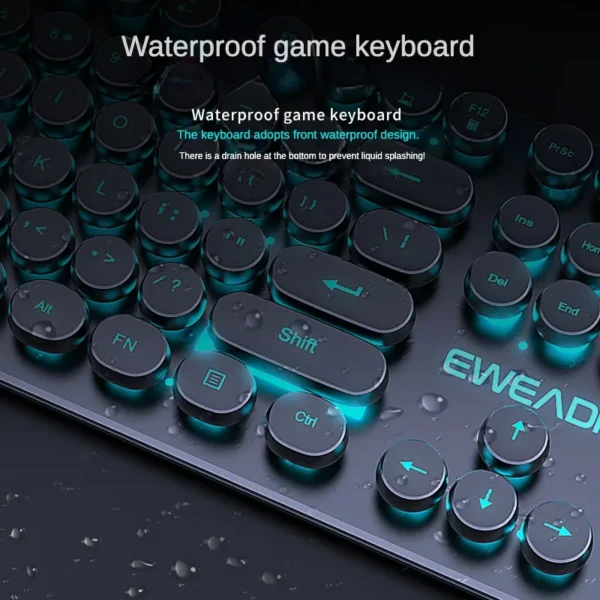 Wired Keyboard Mechanical Feel E-Sports 104 Keys Usb Wired Gaming Mouse Wired Keyboard Pc Gamer Accessories for Laptop Gift - Image 5
