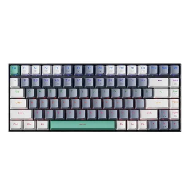 Wired Mechanical Keyboard 94 Keys RGB Backlight Splice Color Translucent Key Cap Full Key Hot-swappable Keyboard Electronics - Image 2
