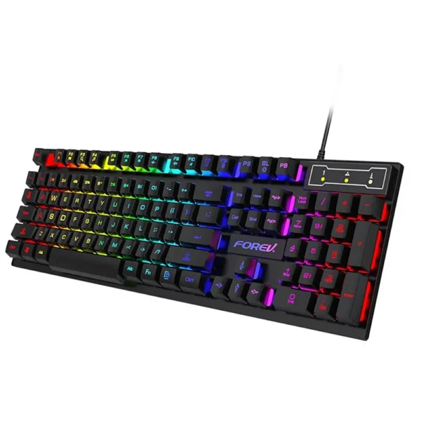 Wired Office Gaming Keyboard Mouse Set USB RGB Backlight Luminous Mechanical Feel Keyboard For Laptop Computer PC Accessories - Image 9