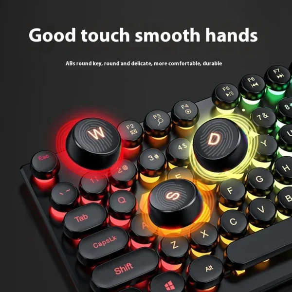 Wired Keyboard Mechanical Feel E-Sports 104 Keys Usb Wired Gaming Mouse Wired Keyboard Pc Gamer Accessories for Laptop Gift - Image 3