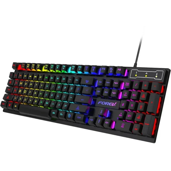 104 key Backlit Mechanical Keyboard Wired Gaming Keyboard waterproof Luminous keyboard And Mouse Set for Gamer PC Laptop Office - Image 9