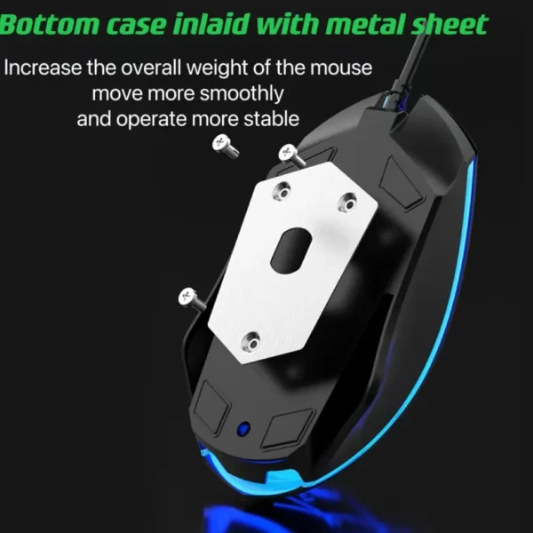 Wired Keyboard And Mouse Set Usb Luminous Mechanical Keyboard And Mouse Set For PC Laptop Computer Game Office - Image 3